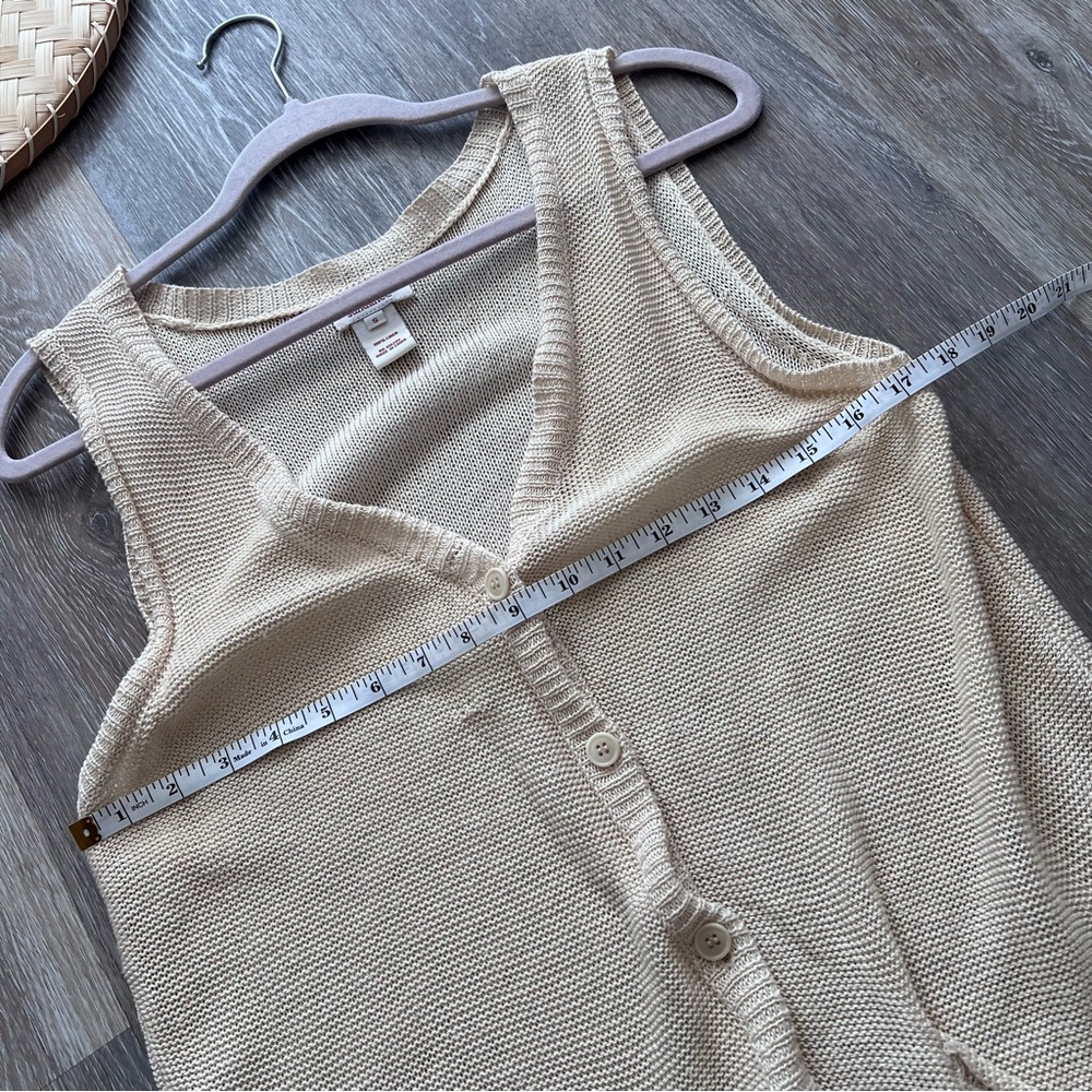 Sundance 100% linen duster vest - Picture 6 of 6